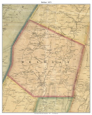 Belfast Township, Pennsylvania 1873 Old Town Map Custom Print - Fulton Co.