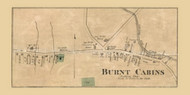 Burnt Cabins Village, Dublin Township, Pennsylvania 1873 Old Town Map Custom Print - Fulton Co.