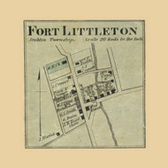 Fort Littleton Village, Dublin Township, Pennsylvania 1873 Old Town Map Custom Print - Fulton Co.