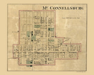 Borough of McConnellsburg Township, Pennsylvania 1873 Old Town Map Custom Print - Fulton Co.