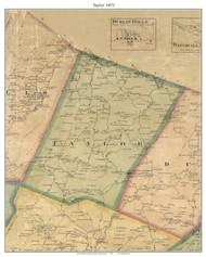 Taylor Township, Pennsylvania 1873 Old Town Map Custom Print - Fulton Co.