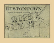 Hustontown Village, Taylor Township, Pennsylvania 1873 Old Town Map Custom Print - Fulton Co.