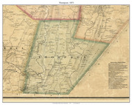 Thompson Township, Pennsylvania 1873 Old Town Map Custom Print - Fulton Co.