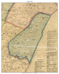 Todd Township, Pennsylvania 1873 Old Town Map Custom Print - Fulton Co.