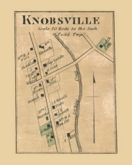 Knobville, Todd Township, Pennsylvania 1873 Old Town Map Custom Print - Fulton Co.