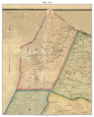 Wells Township, Pennsylvania 1873 Old Town Map Custom Print - Fulton Co.