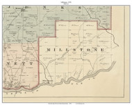 Millstone Township, Pennsylvania 1876 Old Town Map Custom Print - Forest Co.