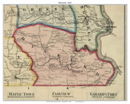 Dunkard Township, Pennsylvania 1865 Old Town Map Custom Print - Greene Co.