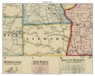 Gilmore Township, Pennsylvania 1865 Old Town Map Custom Print - Greene Co.