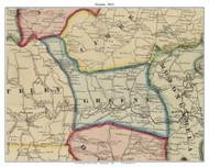 Greene Township, Pennsylvania 1865 Old Town Map Custom Print - Greene Co.