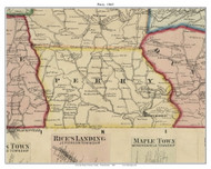 Perry Township, Pennsylvania 1865 Old Town Map Custom Print - Greene Co.