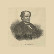 Portrait of Surveyor J.L. McConnell, Pennsylvania 1865 Old Town Map Custom Print - Greene Co.
