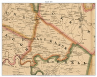 Black Lick Township, Pennsylvania 1856 Old Town Map Custom Print - Indiana Co.
