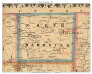 North Mahoning Township, Pennsylvania 1856 Old Town Map Custom Print - Indiana Co.