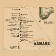 Armagh Billege, Wheatfield Township, Pennsylvania 1856 Old Town Map Custom Print - Indiana Co.