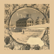 Elders Ridge Academy, Pennsylvania 1856 Old Town Map Custom Print - Indiana Co.