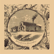 Enterprise Foundry, Pennsylvania 1856 Old Town Map Custom Print - Indiana Co.