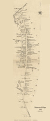 Middletown Point Matawan Raritan, New Jersey 1851 Old Town Map Custom Print - Monmouth Co.