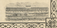 Morris Boarding House in Long Branch - , New Jersey 1851 Old Town Map Custom Print - Monmouth Co.