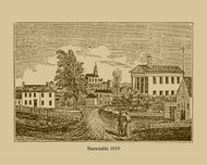 Barnstable, Massachusetts 1839 - John Warner Barber Landscape View Reprint