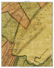Brady Township, Pennsylvania 1856 Old Town Map Custom Print - Huntingdon Co.