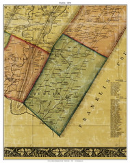 Dublin Township, Pennsylvania 1856 Old Town Map Custom Print - Huntingdon Co.