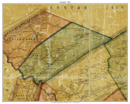 Franklin Township, Pennsylvania 1856 Old Town Map Custom Print - Huntingdon Co.