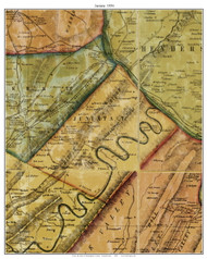 Juniata Township, Pennsylvania 1856 Old Town Map Custom Print - Huntingdon Co.