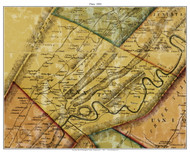 Penn Township, Pennsylvania 1856 Old Town Map Custom Print - Huntingdon Co.