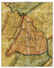 Porter Township, Pennsylvania 1856 Old Town Map Custom Print - Huntingdon Co.