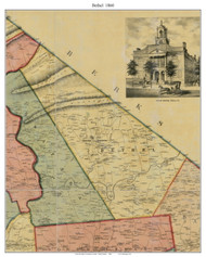Bethel Township, Pennsylvania 1860 Old Town Map Custom Print - Lebanon Co.