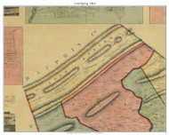 Cold Spring Township, Pennsylvania 1860 Old Town Map Custom Print - Lebanon Co.