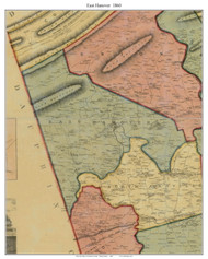 East Hanover Township, Pennsylvania 1860 Old Town Map Custom Print - Lebanon Co.