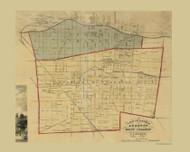 Lebanon and North Lebanon Boroughs, Pennsylvania 1860 Old Town Map Custom Print - Lebanon Co.