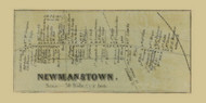 Newmanstown, Mill Creek Township, Pennsylvania 1860 Old Town Map Custom Print - Lebanon Co.