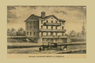 Swarata Collegiate Institute, Pennsylvania 1860 Old Town Map Custom Print - Lebanon Co.