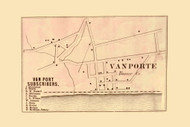 Vanport Village, Borough Township, Pennsylvania 1860 Old Town Map Custom Print - Lawrence - Beaver Co.
