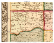 Darlington Township, Pennsylvania 1860 Old Town Map Custom Print - Lawrence - Beaver Co.