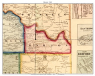 Marion Township, Pennsylvania 1860 Old Town Map Custom Print - Lawrence - Beaver Co.