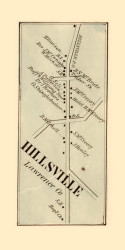 Hillsville, Mahoning Township, Pennsylvania 1860 Old Town Map Custom Print - Lawrence Co.