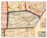 Scott Township, Pennsylvania 1860 Old Town Map Custom Print - Lawrence Co.