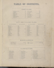 Table of Contents 3, New York 1875 - Old Town Map Reprint - Orange Co. Atlas
