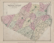 Orange County Plan 15, New York 1875 - Old Town Map Reprint - Orange Co. Atlas