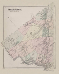 Deer Park  20, New York 1875 - Old Town Map Reprint - Orange Co. Atlas