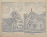 Middletown Mercury & Orange County Press 21, New York 1875 - Old Town Map Reprint - Orange Co. Atlas