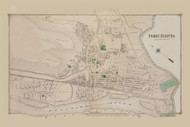 Port Jervis  24-25, New York 1875 - Old Town Map Reprint - Orange Co. Atlas