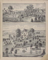 Residences of J.C. Wisner & W.H. Wisner, Alfred Howell and S.R. Weeks 39, New York 1875 - Old Town Map Reprint - Orange Co. Atlas