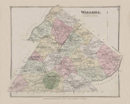 Wallkill 42, New York 1875 - Old Town Map Reprint - Orange Co. Atlas