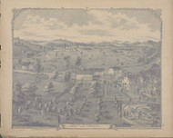 Residence of Wm. H. Houston 55, New York 1875 - Old Town Map Reprint - Orange Co. Atlas