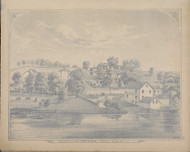 Residence of Henry B. Hulse 59, New York 1875 - Old Town Map Reprint - Orange Co. Atlas